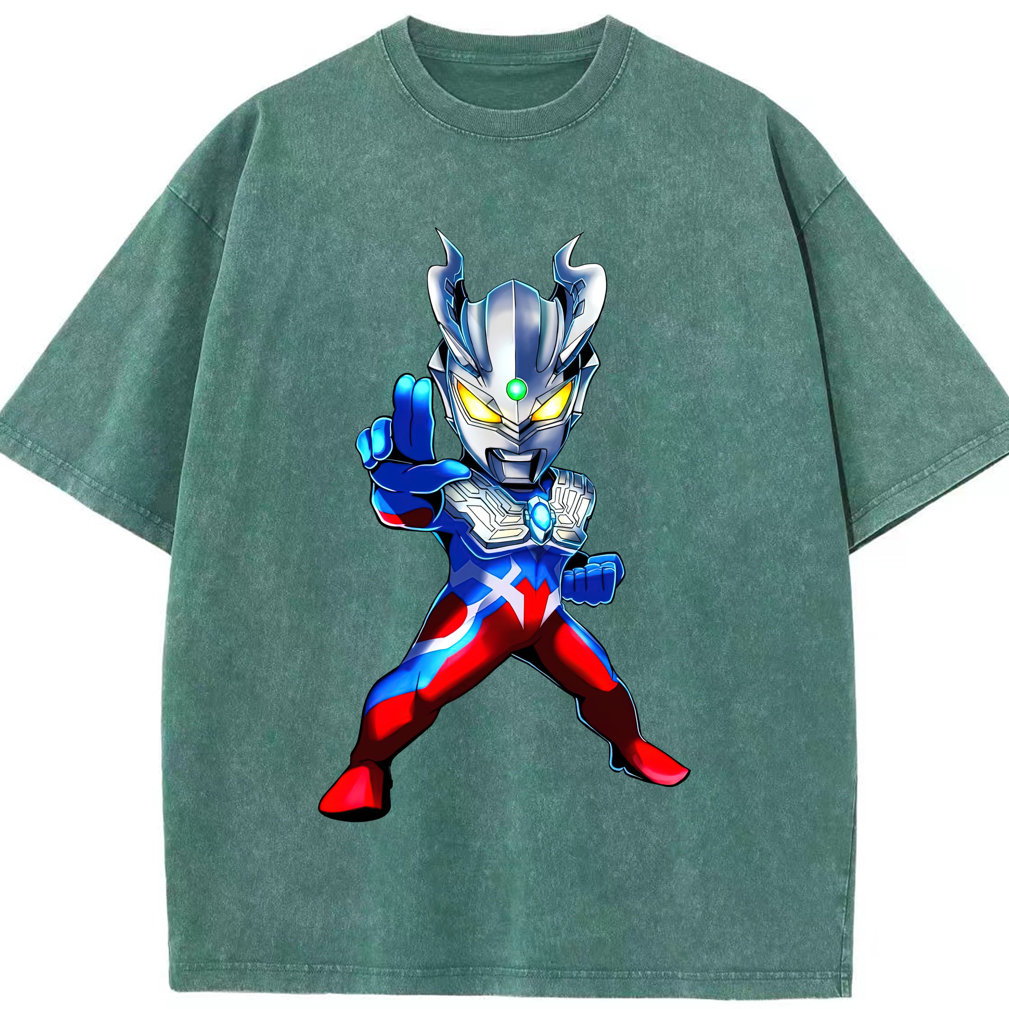 （画像用） ウルトラマン Ultraman 綿100% ヴィンテージ風 半袖Tシャツ（フロントプリント）